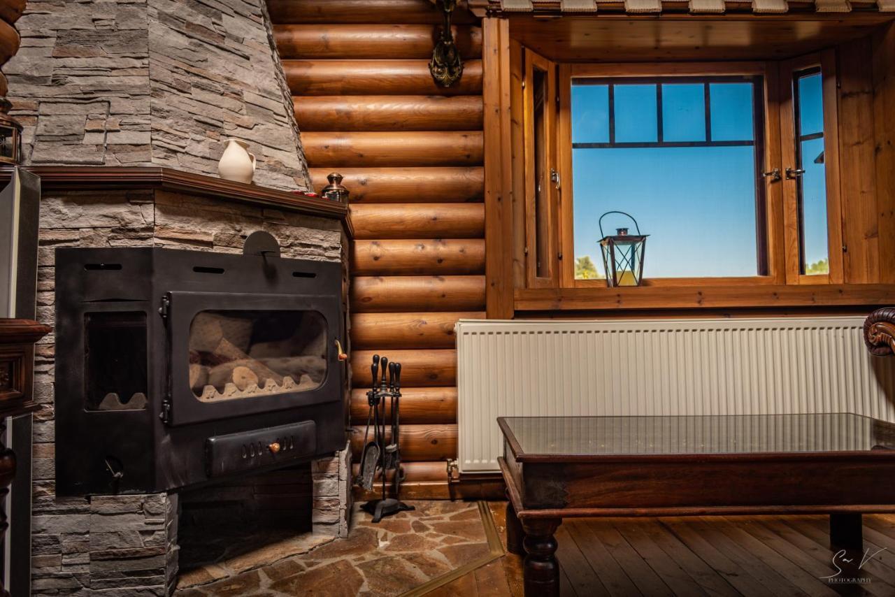 *2 Bdr Log House /Mountains/Queen Bed/Fireplace Gourri Ngoại thất bức ảnh